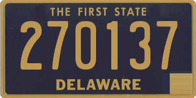 DE license plate 270137