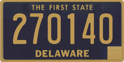 DE license plate 270140