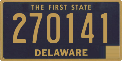 DE license plate 270141