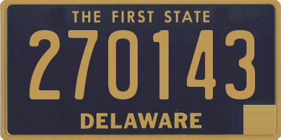 DE license plate 270143