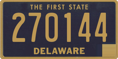 DE license plate 270144