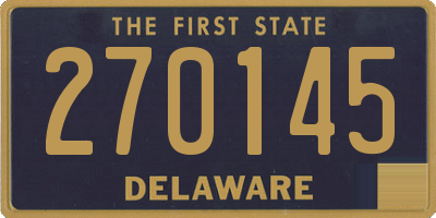 DE license plate 270145