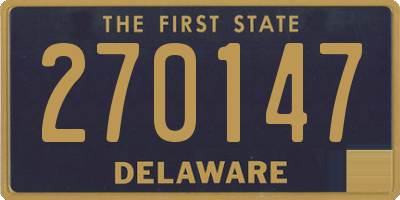 DE license plate 270147