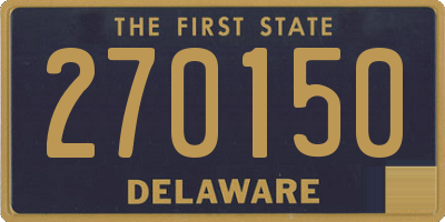 DE license plate 270150