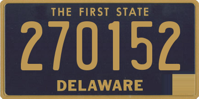 DE license plate 270152