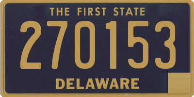 DE license plate 270153