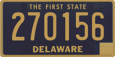DE license plate 270156