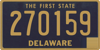 DE license plate 270159