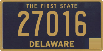 DE license plate 27016