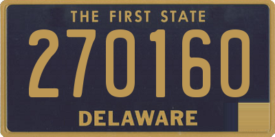 DE license plate 270160