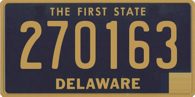 DE license plate 270163