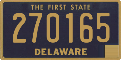 DE license plate 270165