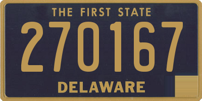 DE license plate 270167