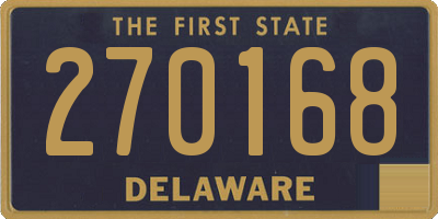 DE license plate 270168