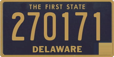 DE license plate 270171