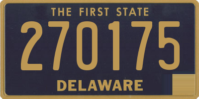 DE license plate 270175