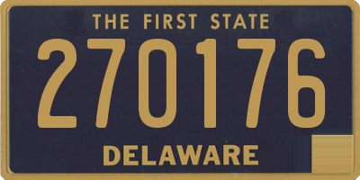 DE license plate 270176