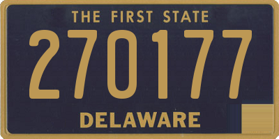 DE license plate 270177