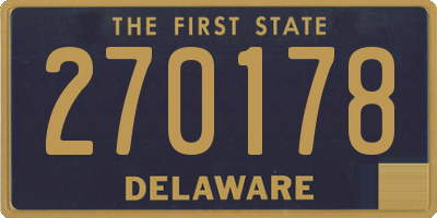 DE license plate 270178