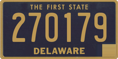 DE license plate 270179