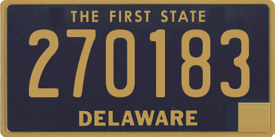 DE license plate 270183
