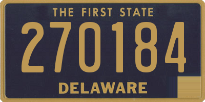 DE license plate 270184