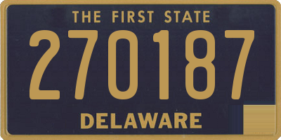 DE license plate 270187