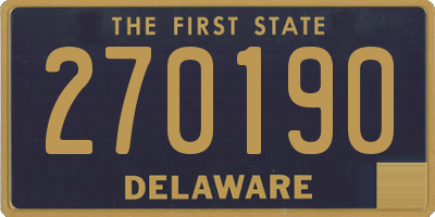 DE license plate 270190