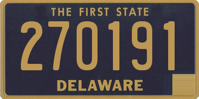 DE license plate 270191