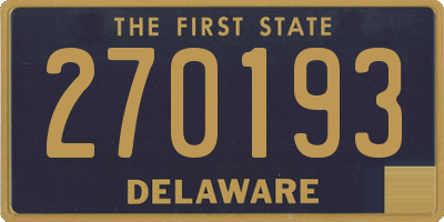 DE license plate 270193