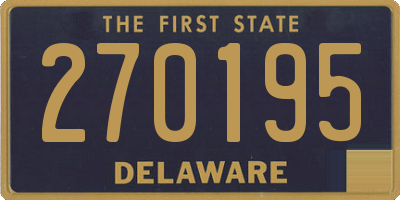 DE license plate 270195