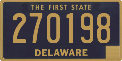 DE license plate 270198