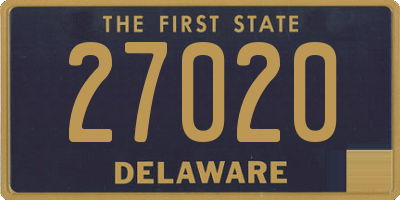 DE license plate 27020