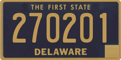DE license plate 270201