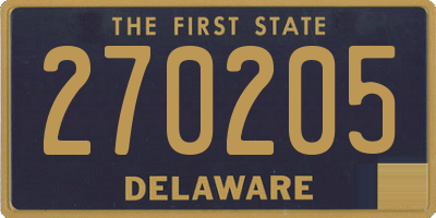 DE license plate 270205