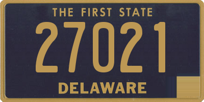 DE license plate 27021