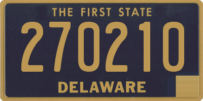 DE license plate 270210