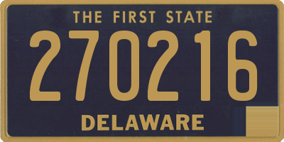 DE license plate 270216