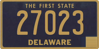 DE license plate 27023