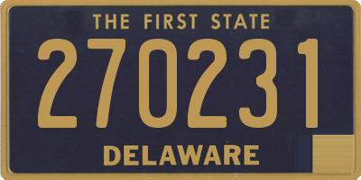 DE license plate 270231