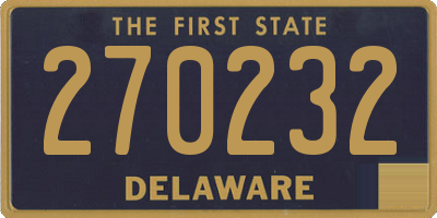 DE license plate 270232