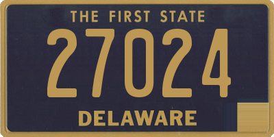 DE license plate 27024