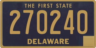 DE license plate 270240
