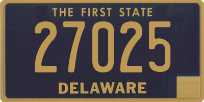 DE license plate 27025