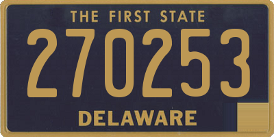 DE license plate 270253