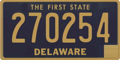 DE license plate 270254