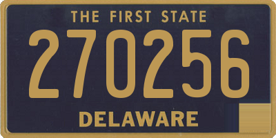 DE license plate 270256