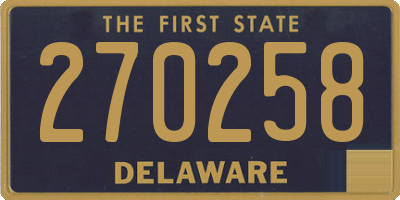 DE license plate 270258