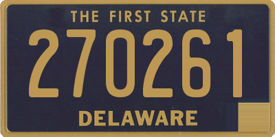 DE license plate 270261