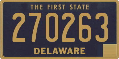 DE license plate 270263